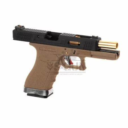 PISTOLA G17 WE G-FORCE 17 TAN/GOLD ☑ · VSGun