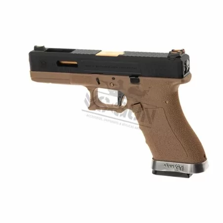 PISTOLA G17 WE G-FORCE 17 TAN/GOLD ☑ · VSGun