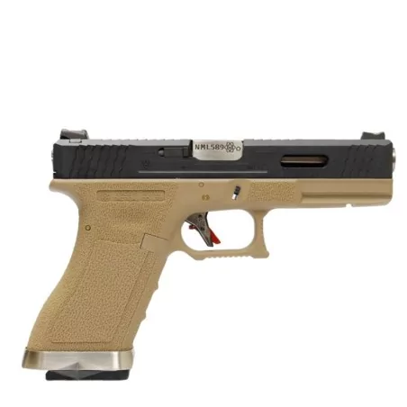 PISTOLA G17 WE G-FORCE 17 TAN/NEGRA ☑ · VSGun