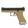 Pistola G17 WE G-Force 17 Tan/Negra, réplica airsoft elegante y precisa