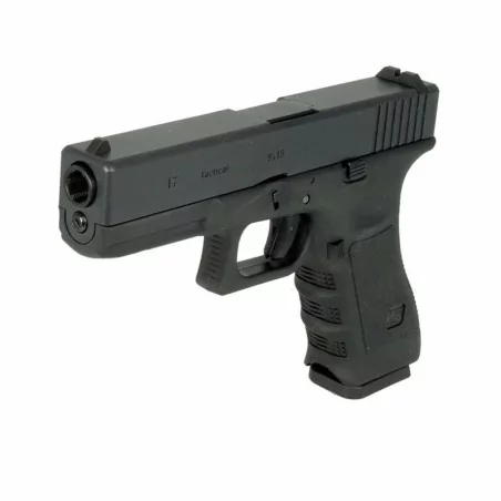 Réplica Glock 17 WE Gen4 Gas Negra para airsoft, precisión y rendimiento superior