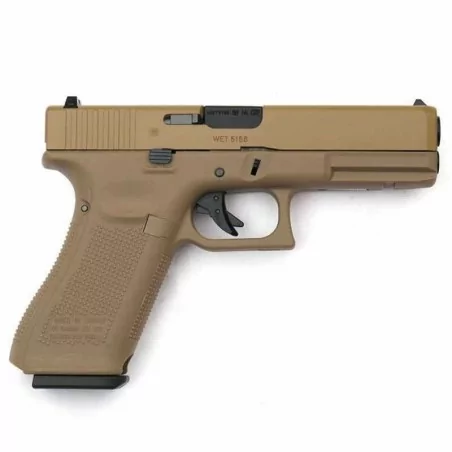 PISTOLA GLOCK 17 WE GEN5 TAN GAS RÉPLICA AIRSOFT ⭐ · VSGun