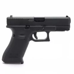 Réplica Glock 19 Gen5 WE Gas Negra para airsoft, compacta y ergonómica