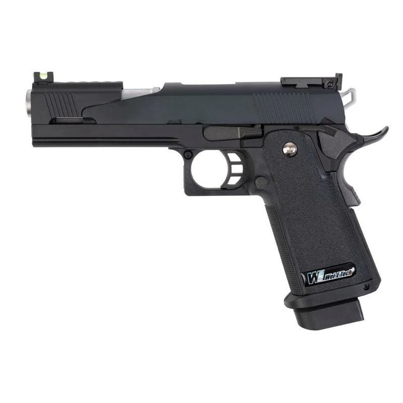 Réplica Hi-Capa 5.1 WE DragonBlack GAS para airsoft, potente y precisa