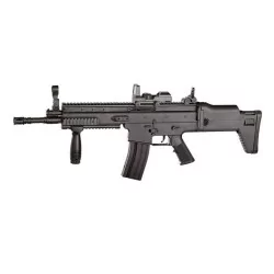 Réplica Fusil SCAR de muelle VIGOR 8902A negro ideal para iniciación airsoft