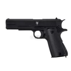 Réplica pistola 1911 Saigo Defense de muelle negra full metal para airsoft
