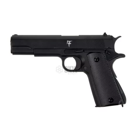 Réplica pistola 1911 Saigo Defense de muelle negra full metal para airsoft