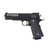 Pistola Hi-Capa Saigo Defense negra de muelle, ideal para airsoft