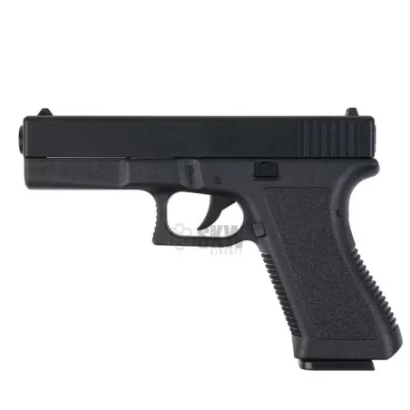 Pistola MK1 Saigo negra de muelle, perfecta para principiantes en airsoft