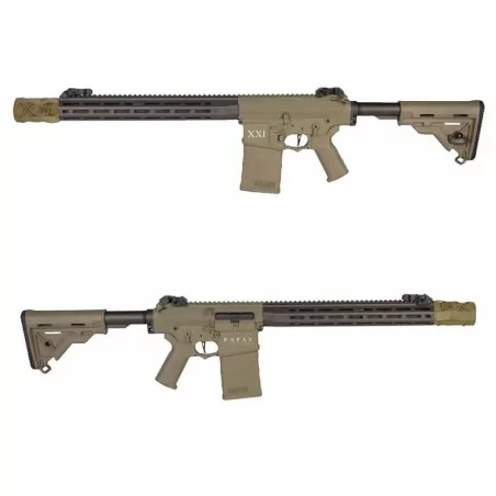 DMR RAPAX XXI M.7 SECUTOR ARMS tan réplica precisa para airsoft