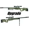 L96 Well Saigo Verde OD mejorado con mira y bípode para airsoft