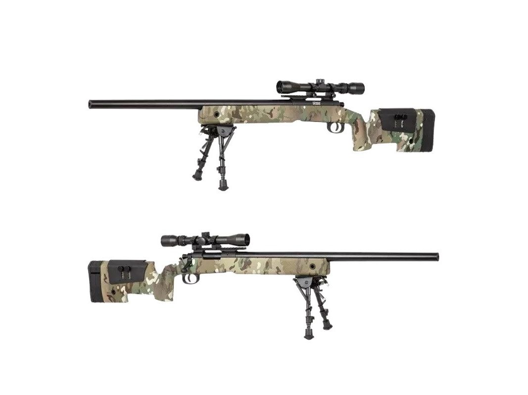 Sniper Sa-S02 Core Con Visor + Bípode Multicam