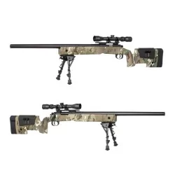 Sniper SA-S02 Core alta velocidad con visor y bípode multicam
