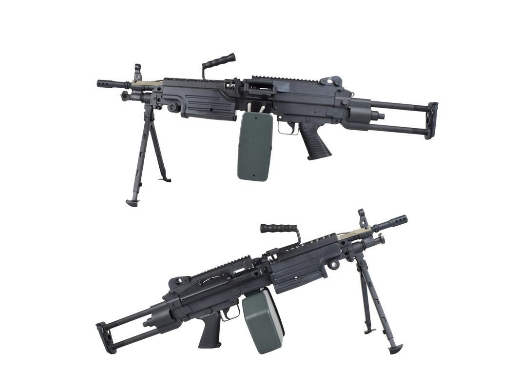 Apoyo A&K M249-Parap Polímero Negro