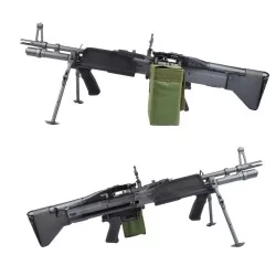 Apoyo A&K M60E4 negro MK43 de airsoft