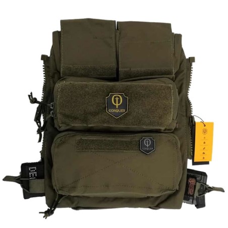 Backpanel Conquer C2 Elite Ranger Green para máxima comodidad y durabilidad.