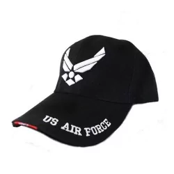 GORRA AIR FORCE LOGO BORDADO BLANCO Y NEGRO
