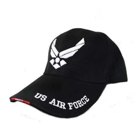 GORRA AIR FORCE LOGO BORDADO BLANCO Y NEGRO