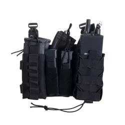 PANEL ASALTO MK1 DELTA TACTICS color negro para chaleco táctico airsoft