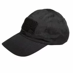 GORRA AJUSTABLE CON PARCHE PARA VELCRO NEGRA DELTA