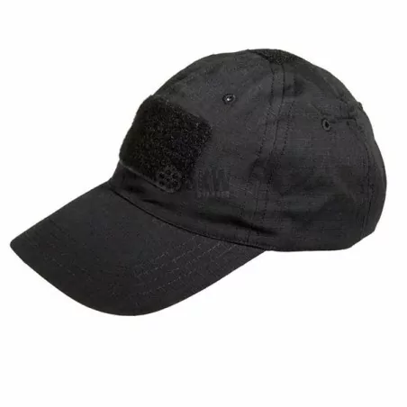 GORRA AJUSTABLE CON PARCHE PARA VELCRO NEGRA DELTA
