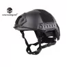 Casco Emerson MH Gama Alta Negro con rieles y montura NVG táctica