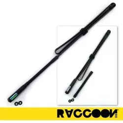 Antena táctica Raccoon 124cm para radio con alta flexibilidad y alcance