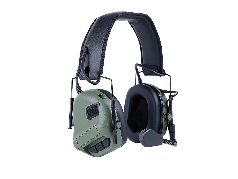 Auriculares Tácticos Verde OD - Combat Zone