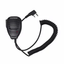 Micrófono con altavoz+PTT para radios Baofeng, comunicación táctico