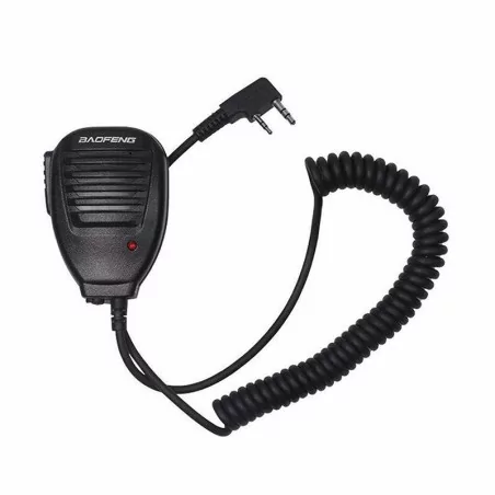 Micrófono con altavoz+PTT para radios Baofeng, comunicación táctico