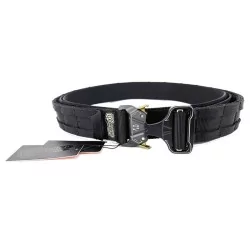 Cinturón Conquer Double Belt Talla L 94-106cm BK, accesorio táctico duradero