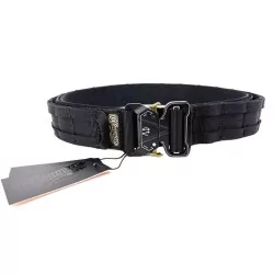 Cinturón Conquer Double Belt Talla M 72-90cm BK, cinturón táctico duradero