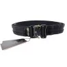 Cinturón Conquer Double Belt Talla M 72-90cm BK, cinturón táctico duradero