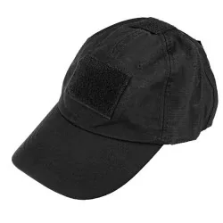 GORRA COLOR NEGRO CON VARIOS VELCROS PARA PARCHE