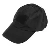 GORRA COLOR NEGRO CON VARIOS VELCROS PARA PARCHE