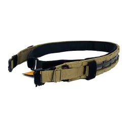 Cinturón táctico Conquer FS Belt color Tan con sistema MOLLE