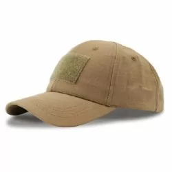 GORRA TALLA AJUSTABLE TAN CON VELCRO PARA PARCHE ENFOQUE LATERAL