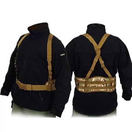 Cinturón Molle Táctico Multicam con sistema MOLLE para Airsoft