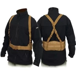 Cinturón Molle Táctico Tan con sistema MOLLE y diseño resistente