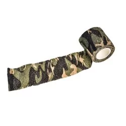 Cinta camuflaje 5 cm x 4.5M tipo Woodland para personalizar y mejorar ocultación