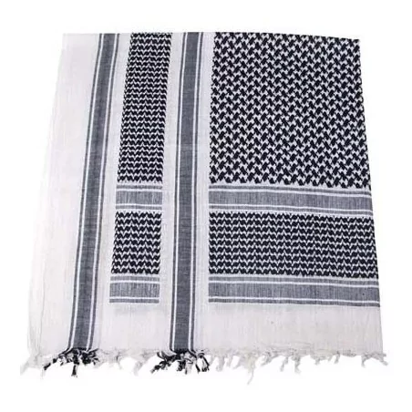Shemagh Blanco/Negro para protección táctica y comodidad