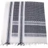 Shemagh Blanco/Negro para protección táctica y comodidad