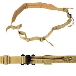 Correa 2 puntos táctica ajustable Tan para airsoft y actividades tácticas