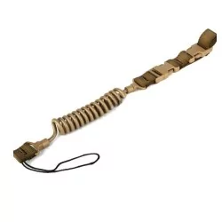 Correa antipérdida deluxe para pistola tan Lanyard, sujeción segura para airsoft