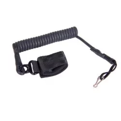 Correa antipérdida para pistola negra Delta Tactics, sujeción segura para airsoft