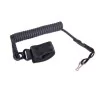Correa antipérdida para pistola negra Delta Tactics, sujeción segura para airsoft