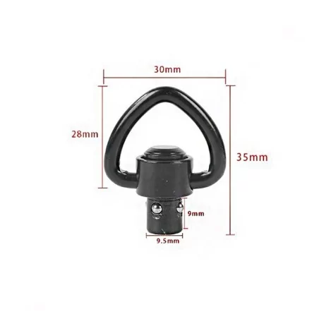 Enganche QD Sling Swivel ZW-2 Negro ✅ · VSGun