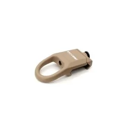 Enganche rail correa swivel tan RACCOON, ideal para rieles Picatinny y Weaver.