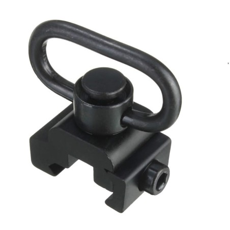 Enganche de rail con anilla QD para correa FMA, ideal para rieles Picatinny.