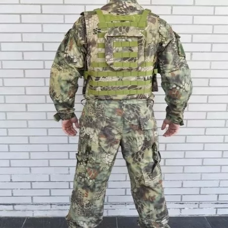 Uniforme Kryptek Mandrake Rip Stop de Airsoft vista frontal